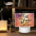 thumbnail image 6 of Fotbe Not All Who Wander Are Lost Pattern Acrylic Night Light Gift with 3 Color ModesTouch-Sensitive LED Lamp Perfect Gift for Mother's Day, Birthday, or Christmas, 6 of 9