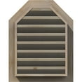 thumbnail image 4 of 36"W x 12"H Octagonal Top Gable Vent (41"W x 17"H Frame Size): Unfinished, Functional, Smooth Pine Gable Vent w/ 1" x 4" Flat Trim Frame, 4 of 12