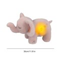 thumbnail image 2 of Juguete de peluche de elefante que respira con luces, chupete para bebé, regalo para niños (gris), 2 of 8