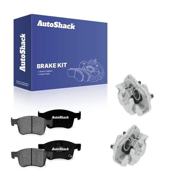 AutoShack Front Brake Calipers   Premium Ceramic Brake Pads Replacement for 2018-2022 Honda Accord 2022-2024 Honda Civic 2023-2024 Acura Integra 6-PC Kit