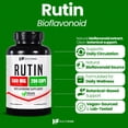 thumbnail image 2 of HealthFare Rutin Supplement 500mg | 200 Vegan Capsules | Natural Bioflavonoid Formula | Extra Strength Antioxidant Support | Non-GMO, Gluten-Free | Made in USA, 2 of 6