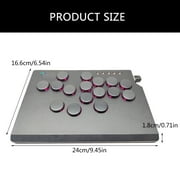 lanema Fight Stick with Light Function for Arcade Stick for PC Leverless Game Controller Arcade Stick