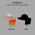 thumbnail image 4 of 2 uds casco protector solar ala completa malla cuello sombrilla cascos duros reflectantes de alta visibilidad, 4 of 8