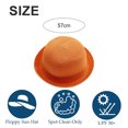 thumbnail image 2 of 56-58 cm circunferencia del sombrero sombrero para el sol femenino sombrero de sol de verano sombrero de cúpula rizada lindo protector solar sombrero de paja sombrero de playa casual, 2 of 5