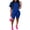 Blue, variant on Two Piece Set For Women Summer Sweatsuits Short Workout Jogger Sets Matching Tracksuit Gray M