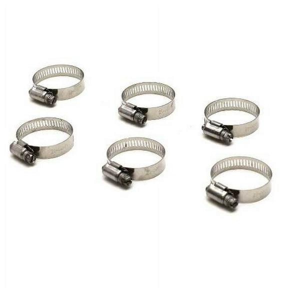 Marine Hardware Boat Hose Clamps | Exhaust Fuel 3/4 - 1 3/4 Inch (6PC)