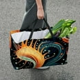thumbnail image 7 of Sea Slug Large Capacity Foldable Reusable Oxford Cloth Laundry Basket - Multipurpose Tote Bag, Shopping Bag, Picnic Basket, 7 of 7