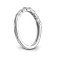 thumbnail image 6 of 14K White Gold Ring Band Wedding Diamond Baguette , Size 6, 6 of 7