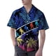 thumbnail image 1 of Camisas s Para Hombre Interior Camisa de hombre Camisa de manga corta suelta con estampado de verano para hombre Estilo hawaiano para hombre (Purple, M), 1 of 4