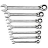 7-Piece SAE Reverse Gear Ratcheting Wrench Set
