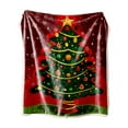 thumbnail image 2 of Hometravel Holiday Flannel Blanket, Christmas Themed Print Soft Throw, 75x100cm Cozy Blanket for Bed, Couch, Winter Nap, Seasonal Decoration and Warmth, 2 of 7