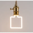 thumbnail image 3 of LINLIN 2 Pack New LED Light Bulbs,LED Filament Bulb 4W Decorative Light Bulb E27 Screw Mouth Retro Soft Filament Bulb Creativity Irregular Line Lights, for Cabinet Display, 3 of 8