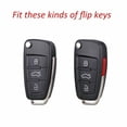 thumbnail image 3 of Car Key Fob Cover Case Protector Carbon Fiber Style TPU Remote Car Key Fob Cover Case Shell for Audi A1 A3 Q3 TT, 3 of 3