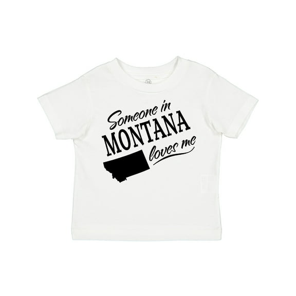 Inktastic Someone in Montana Loves Me Boys or Girls Toddler T-Shirt