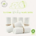 thumbnail image 2 of Homy Textiles Ultra-Soft Bamboo Baby Washcloths, Flannel Towels (25x25cm), Gentle on Sensitive Skin, Absorbent & Durable, Pack of 6, 2 of 5
