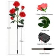 thumbnail image 3 of Luces solares de jardín ANGMLN, paquete de 2 unidades, 7 colores cambiantes, rosa roja, 3 of 8