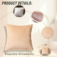 thumbnail image 3 of AUQ 4Pcs Decorative Pillow Covers Hidden Zipper Pillow Covers 16X16 Machine Washable Throw Pillows Covers Style2, 3 of 7