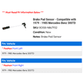 thumbnail image 2 of Brake Pad Sensor - Compatible with 1979 - 1985 Mercedes-Benz 300TD 1980 1981 1982 1983 1984, 2 of 2