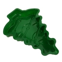 BESTONZON Flexible Green Silicone Baking Mold Tree Shape Non Stick Reusable Cake Pan for Holiday Baking
