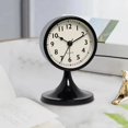 thumbnail image 2 of Nordic Metal Round Alarm Clock, Vintage Silent Table Clock, Student Bedside Nightlight Clock, Room Decor, Home Decor C, 2 of 7