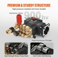thumbnail image 4 of VEVOR Pressure Washer Pump Power Washer Pump 3/4" Horizontal 3700 PSI 2.5 GPM, 4 of 9
