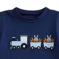 thumbnail image 5 of Pandaie 12M-4Y Baby Boy Easter Outfit Short Sleeve Rabbit Carrot T-shirt Casual Stripeded Shorts Set Kids Summer Clothing Blue, 5 of 8