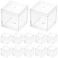 thumbnail image 1 of HEALEEP 12pcs Mineral Specimen Display Case Transparent Box for Collectors, 1 of 7