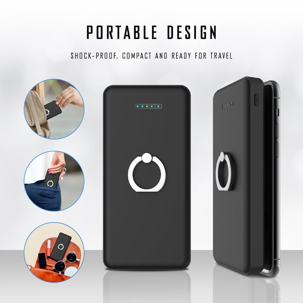 Tzumi Pocket Juice Wireless Plus – 3-in-1 Portable Power Pack with