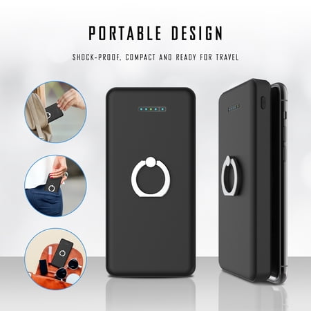 TZUMI POCKET JUICE WIRELESS PLUS – 3-IN-1 PORTABLE POWER PACK WITH HIGH-SPEED WIRELESS CHARGING