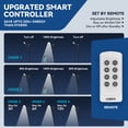 thumbnail image 4 of 2-Pack Solar Street Lights Outdoor Waterproof,6000LM Dusk to Dawn,6500K Motion Sensor with Remote Control, 4 of 6