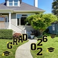 thumbnail image 5 of GameXcel Graduation Yard Signs Class of 2026, 11Pcs Congrats Grad Lawn Sign with Stakes, Black Gold Outdoor Decoration for High School College, 5 of 9