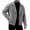 C-Grey499, variant on Wool Jacket For Men Solid Color Long Sleeve Turndown Collar Ziper Jackets Autumn Winter Streetwear Soft Outerwear