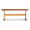 thumbnail image 3 of Linon Varden Farmhouse Dining Bench, Honey Brown, 3 of 8