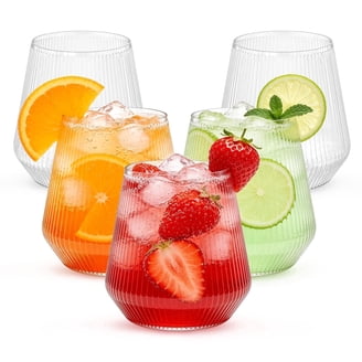 Chinet Cut Crystal, 15 oz. Disposable Plastic Stemless Wine Glasses,  Glassware, 24 Count Box - Walmart.com