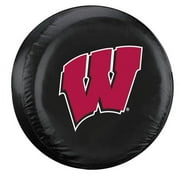 Fremont Die  Wisconsin Badgers Tire Cover, Black - Large