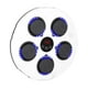 thumbnail image 2 of Máquina de boxeo musical DYNWAVEMX objetivo musical saco de boxeo electrónico montaje en pared Blanco azul, 2 of 8