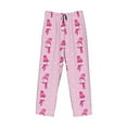 thumbnail image 5 of Balery Pink Scarf Snowman print Men's Pajama Pants,Ultra Lightweight Pjs,Lounge Pant-Large, 5 of 9