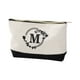 thumbnail image 1 of Initial Bolsa de Maquillaje Bolso de Mano Lienzo Impreso Inicial Bolsa de Maquillaje de la Mujer Bolsa de Llave Bolsa de Almacenamiento Adecuado para Todas las Niñas, 1 of 5