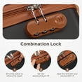 thumbnail image 3 of Gowill 4 Piece Luggage Sets with 7 Pieces Organizer Bags, 20/24/28/32 inch ABS Carry-on and Checked Suitcase Large Travel Sets, Black Tan, 3 of 10