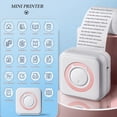 thumbnail image 2 of GJX 2026 New [Christmas Gift] Thermal Mini Printer,Portable Inkless Bluetooth Maker with 1 Rolls Paper,Portable Thermal Printer,For Study,Office,Travel,Journaling,Label Printing,Pink, 2 of 7