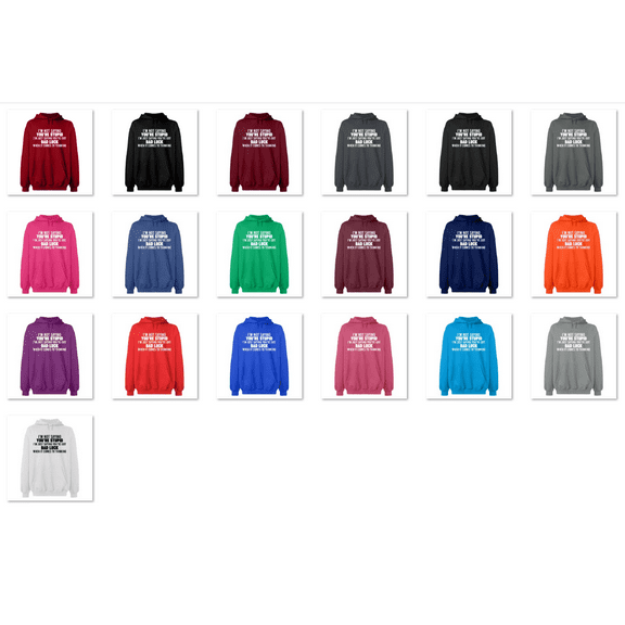 OXI Hoodie Sweatshirt - I'm Not Saying You're Stupid, Basic Casual Hoodie for Men's and Women Fleece Hoodie Long Sleeve - Antiquee Cherry Small