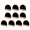 Small semicircle, variant on Small Wood Blackboards for for Wedding Message Board Place Cards Table Number