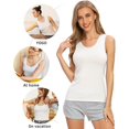 thumbnail image 2 of Womens Sleeveless Tank Tops Layering Tanks Undershirt Tank Top 3-4 Pack, 2 of 9