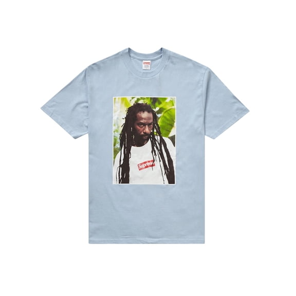 Supreme Men's Buju Banton Tee Light Blue, from StockX