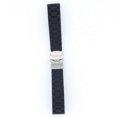 thumbnail image 2 of 20mm Waterproof Silicone Watch Band Strap with Stainless Steel Clasp Buckle (Black), 2 of 3