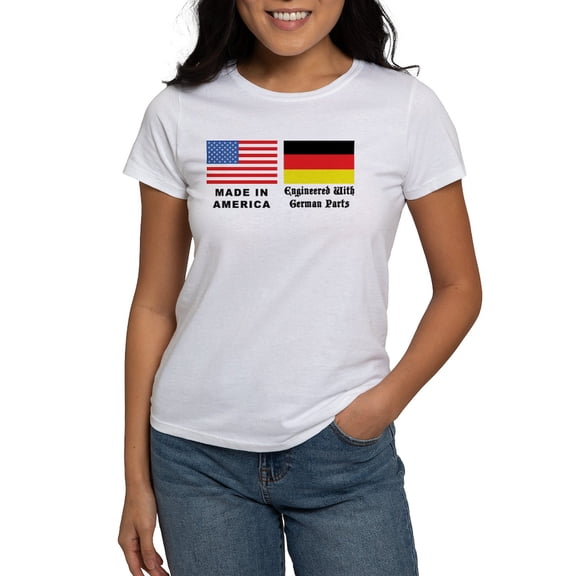 CafePress - German American Women's T Shirt - Women's Classic T-Shirt