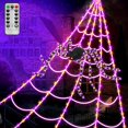thumbnail image 1 of Luces decorativas de telarañas para Halloween LCHUANG, 250 LED, 1 of 7