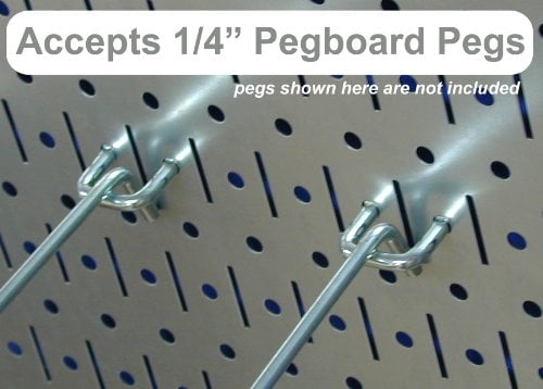 Details about   Metal Peg Board Galvanized Steel Tools Holder Garage Rack Organizer Wall 2 Pack 