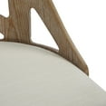 thumbnail image 4 of LumiSource White Washed Wood, Cream Noise Fabric Charlotte Chair - Set of 2, 4 of 10