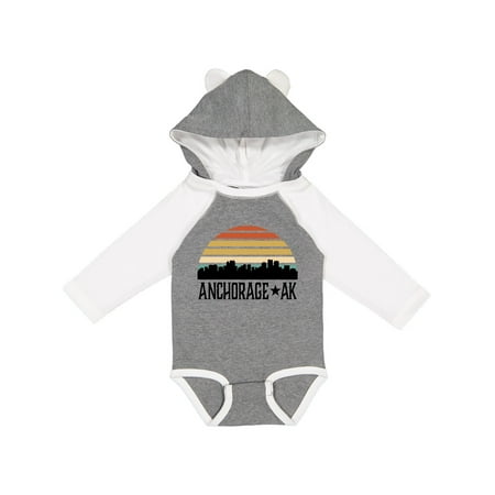 

Inktastic Anchorage Alaska Skyline Gift Baby Boy or Baby Girl Long Sleeve Bodysuit